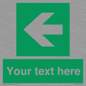 Custom Arrow Left Sign